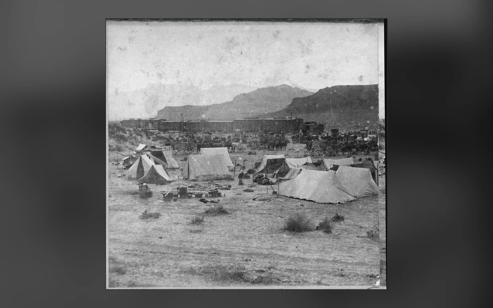 End of the track near the Humboldt River Canyon, Nevada