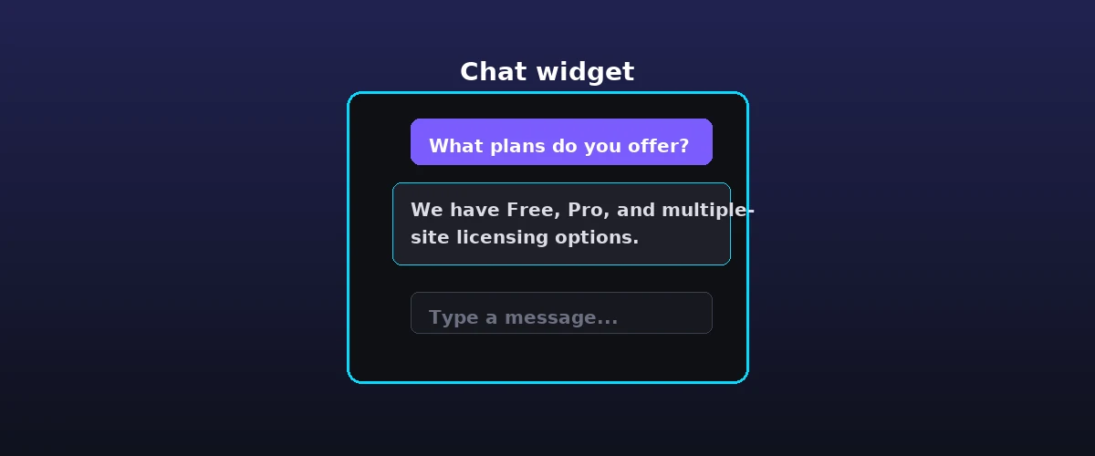 add an ai chatbot to wordpress and configure the chat widget