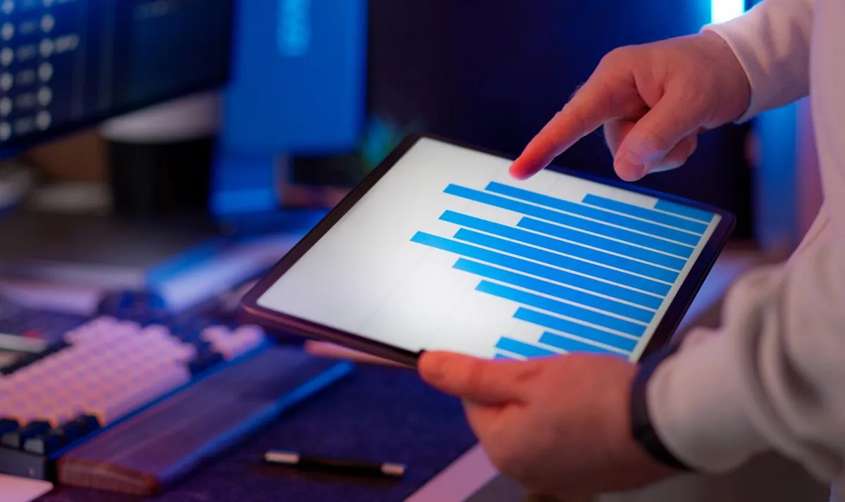 Google AI Studio free tier usage data on a tablet