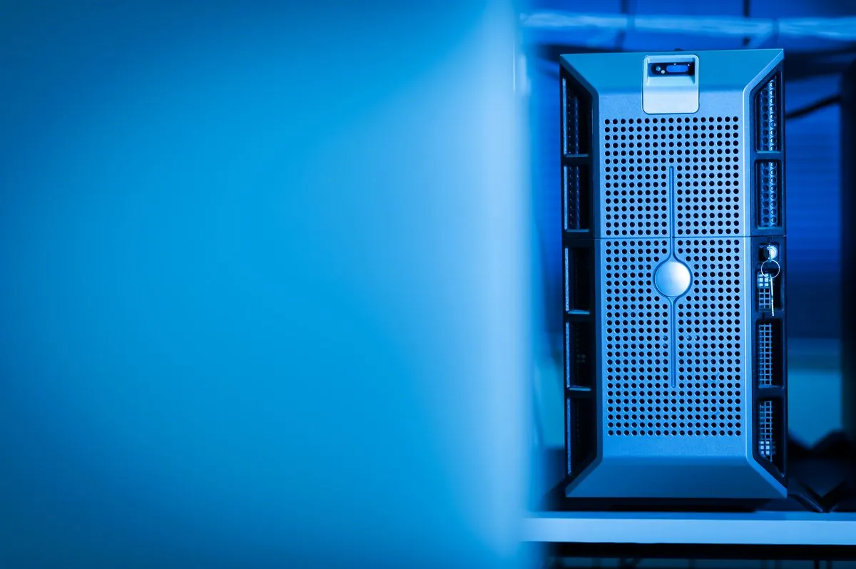 Server data center hosting AI models