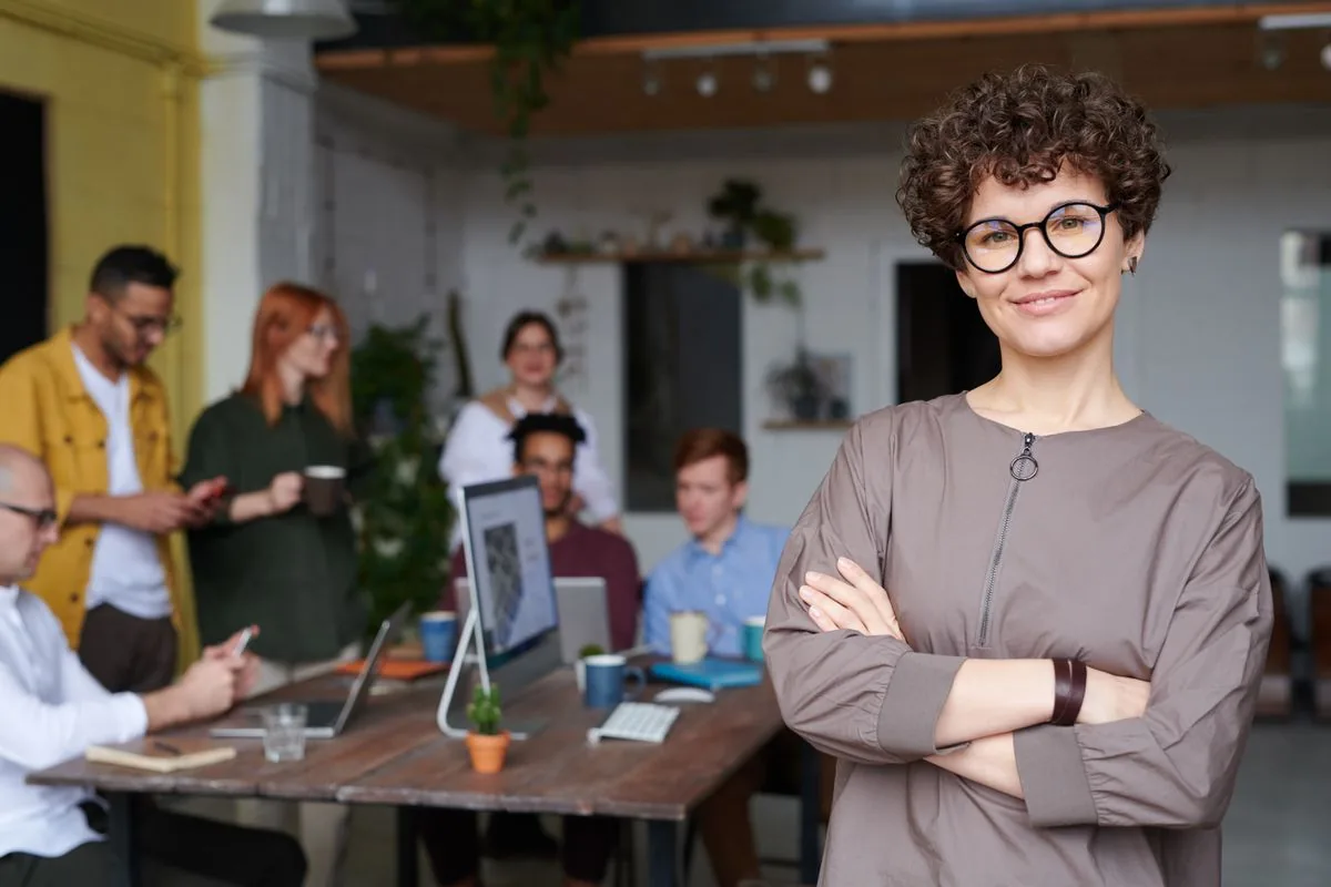 Office team choosing a free WordPress chatbot